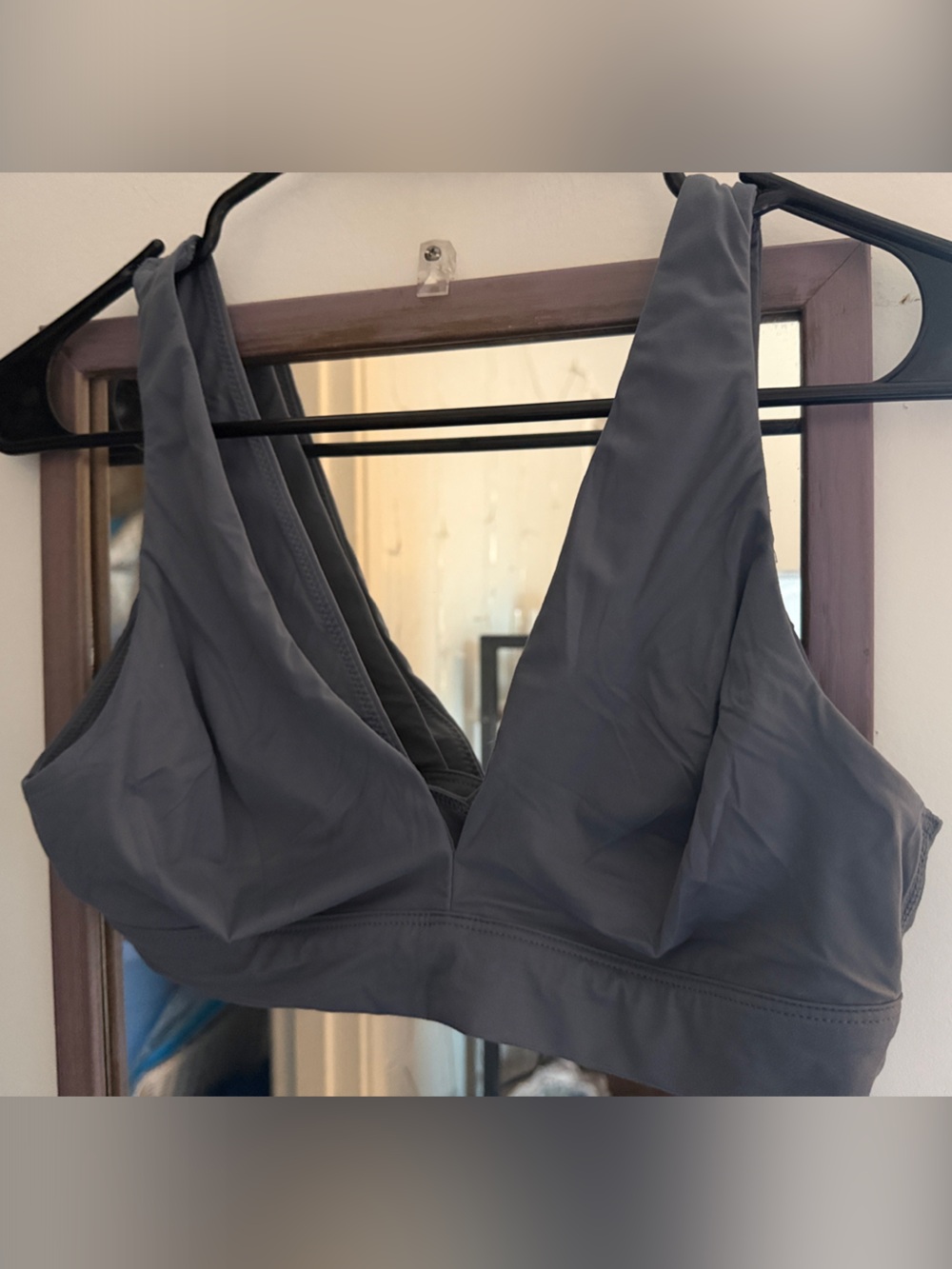 Victoria's Secret Gray Wireless V-Neck Bralette